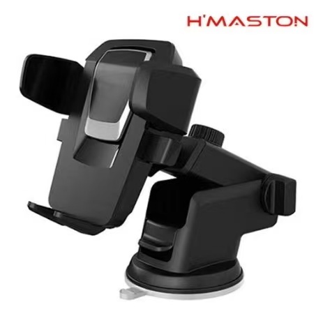 🦾 Suporte de Celular H'maston CJ-02 🚗 Rotação 360° com Braço Extensível e Design Homem de Ferro