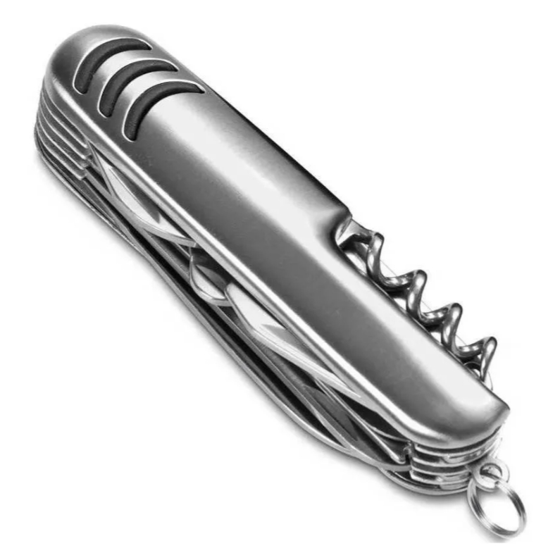 Canivete Suíço Aço Inox 11 Funções Camping Pesca Presente Premium