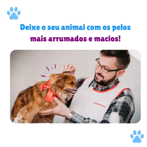 Kit Máscara de Hidratação para Pelos Soft Line 500g + Desembaraçador Pelos Longos 500ml - Pet Clean — imagem 2 de 2