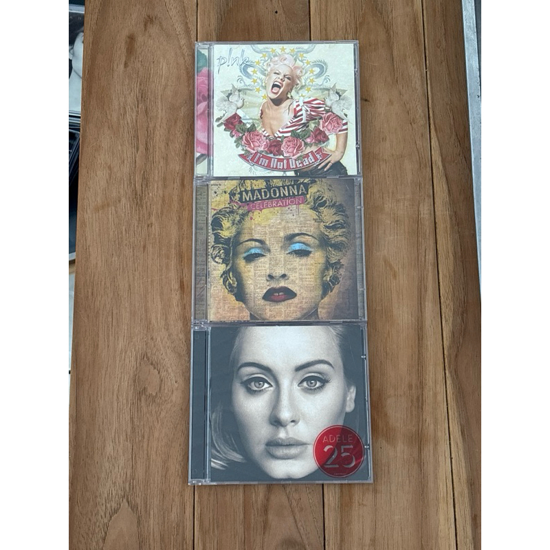 CDs Pink, Madonna e Adele (ORIGINAL - Combo I’m Not Dead, Celebration e 25)