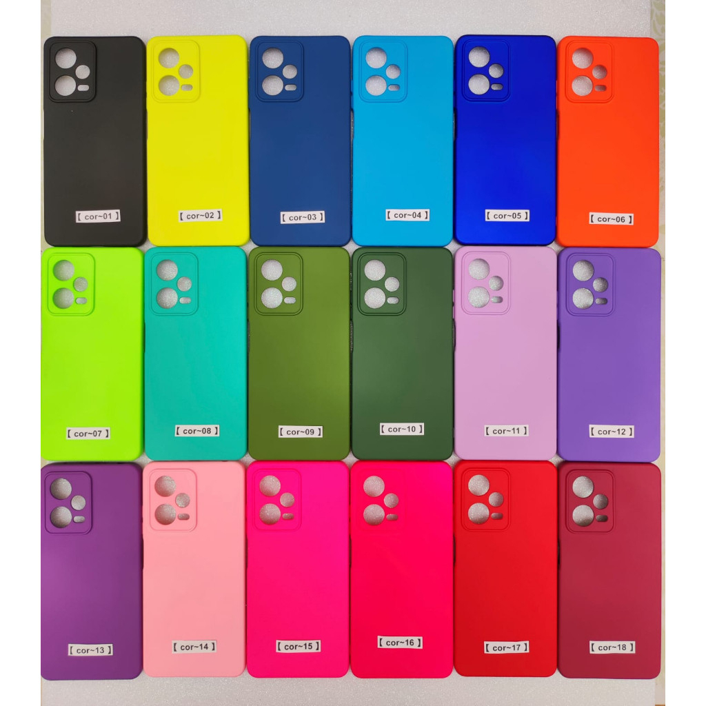Xiaomi Redmi Note 12 Pro 5G Capa Silicone Aveludada Colorida Veludo