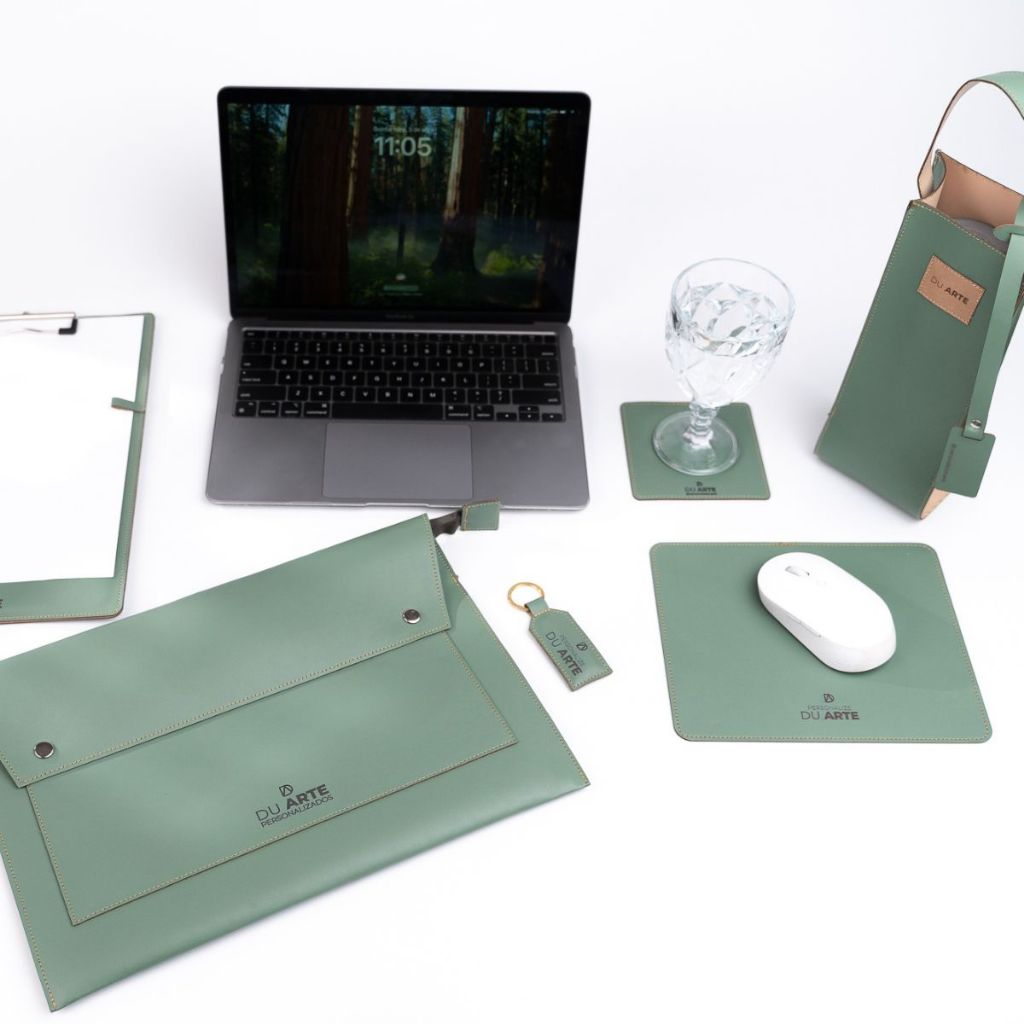 Bolsa de Notebook de Couro Sintético Porta Macbook Ou LapTop Personalizada