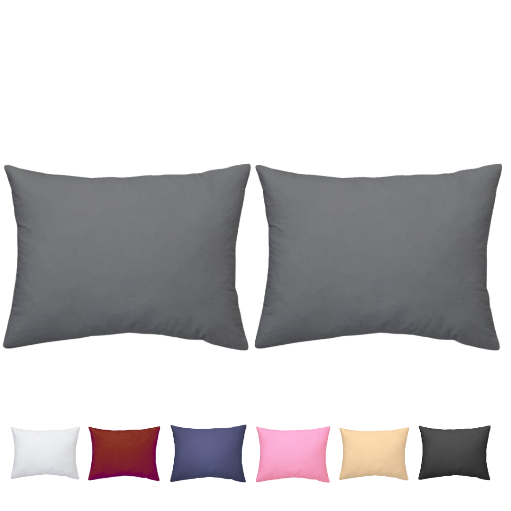 Capa Para Almofada 80X60 Extra Grande 02 Peças Com Zíper Encosto Sofá Cama Poltrona Rede 80x60