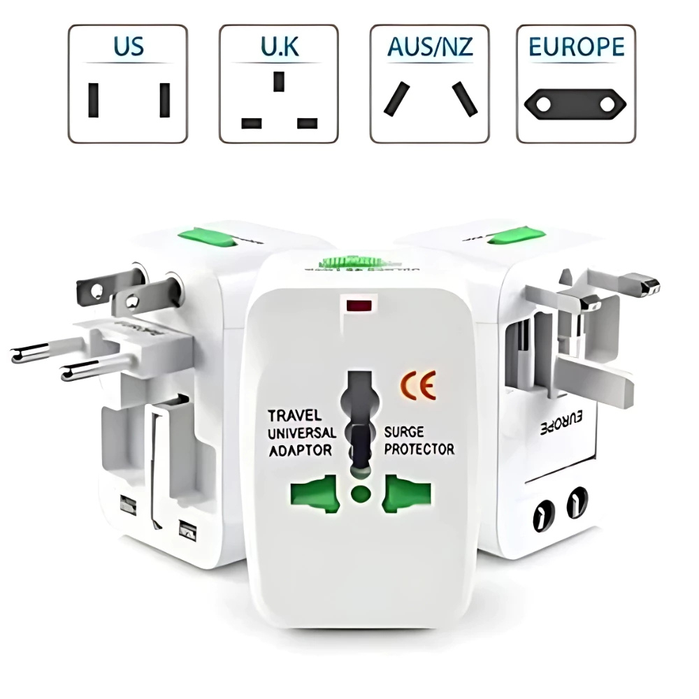 Imagem Adaptador Tomada Universal Internacional Viagem + 150 Países