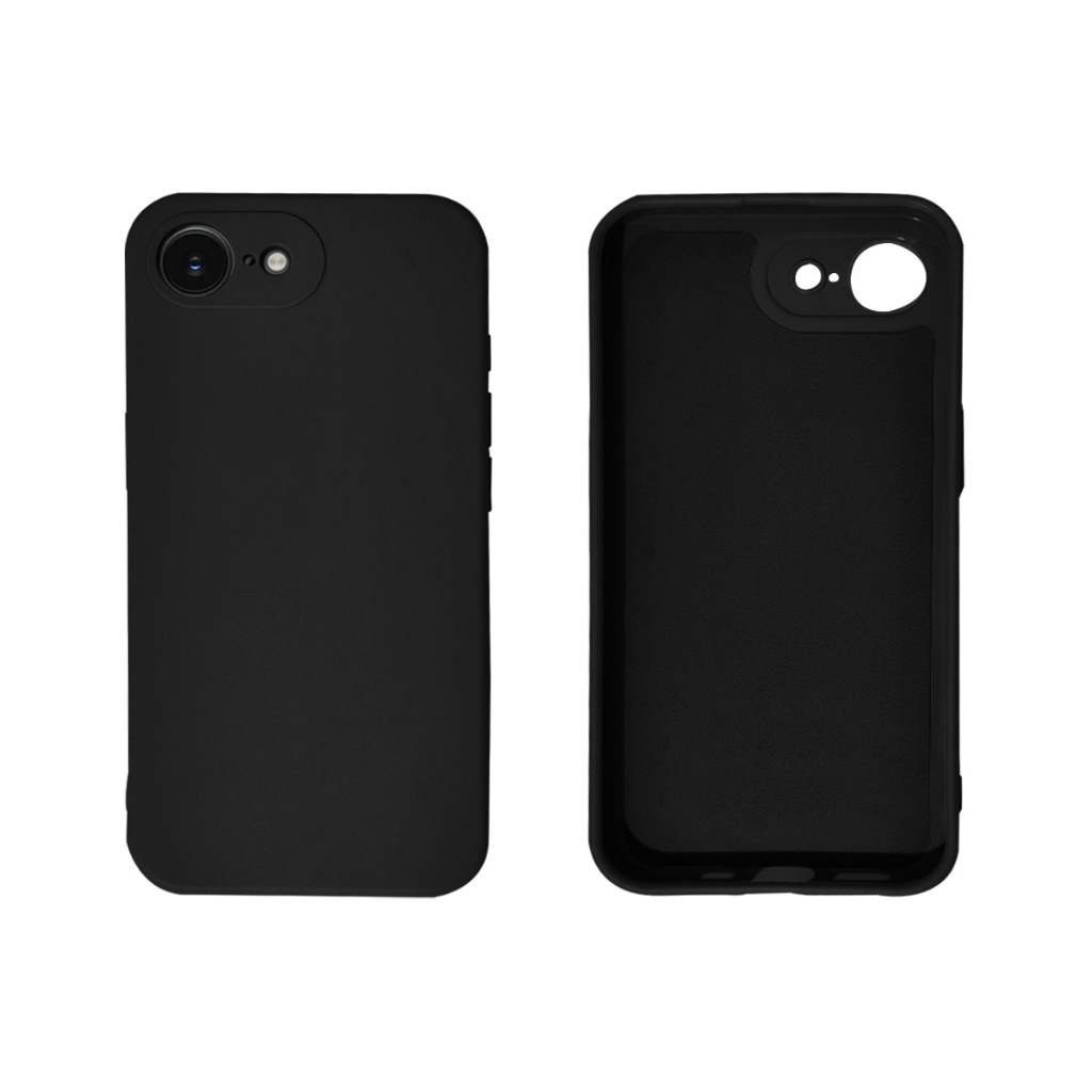 Capinha Para iPhone 16E Proteção camera Silicone Aveludado