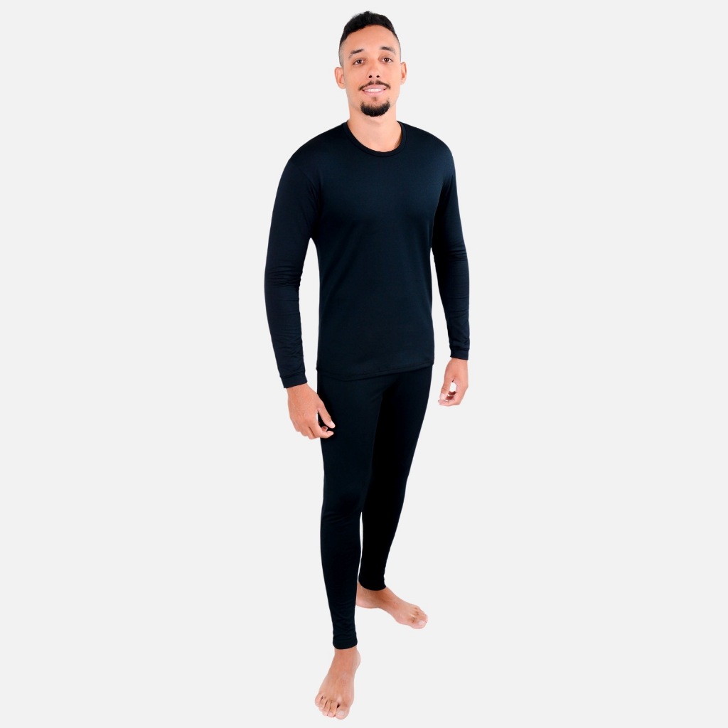 Conjunto Térmico Inverno Masculino RT250g Segunda Pele Nacional Frio Intenso Neve Moto Viagem