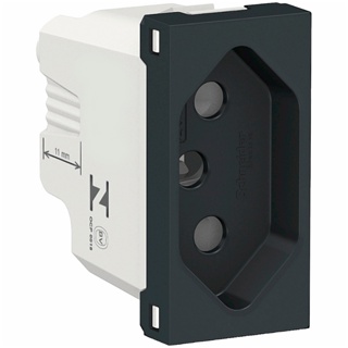 Modulo Tomada Padrão 2p+t (3 entradas) Preto Orion 20a 250v Sem Placa P/ Placa 4x2 E 4x4 Schneider em Oferta na Shopee