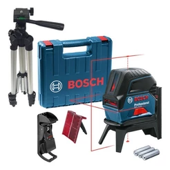 Kit Nível Laser Vermelho Bosch GCL 2-15 + Tripé + Suporte Magnético RM1 + Maleta