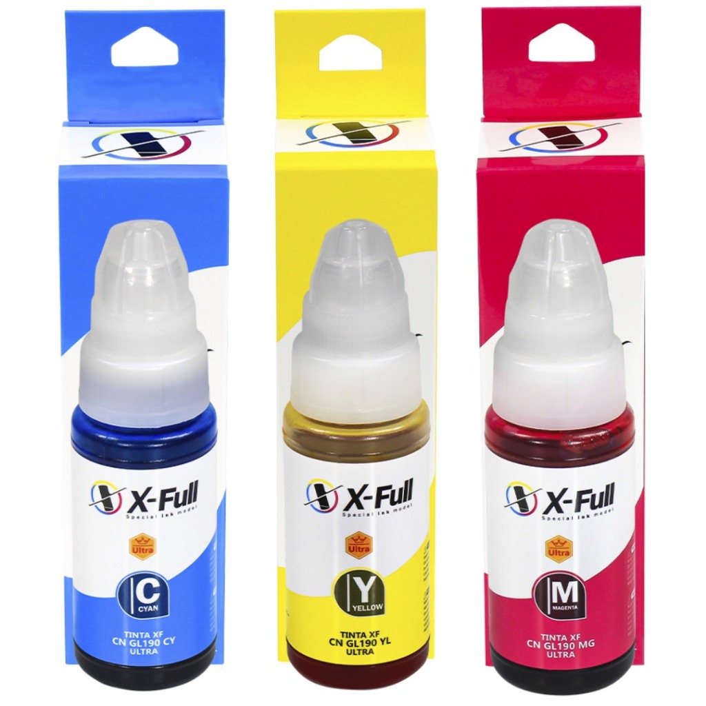 Kit 3x Tinta Compatível Canon G3110 G4100 GI190
