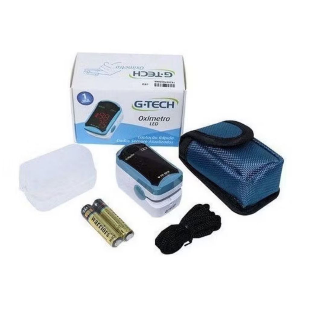 Oxímetro Dedo Digital G tech Original Medidor De Saturação De Oxigênio NF Garantia de 1 Ano em Oferta na Shopee