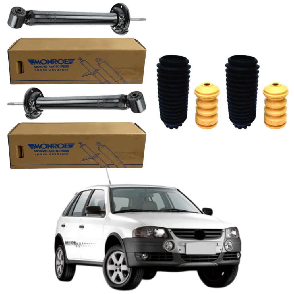 PAR AMORTECEDOR TRASEIRO GOL RALLYE G3 G4 MONROE + KIT