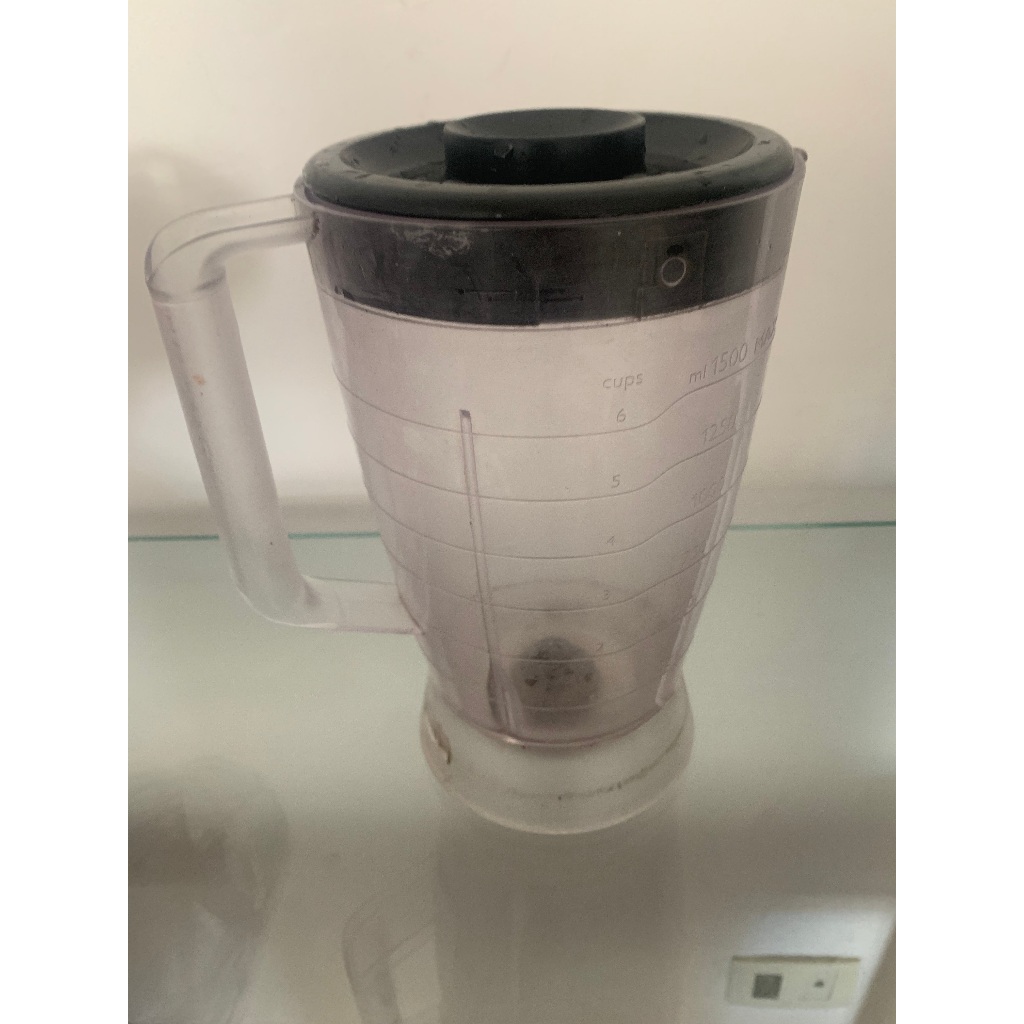 Copo de liquidificador com tampa, usado em um liquidificador Philips Walita, 600w, Powerchop, sem lâmina