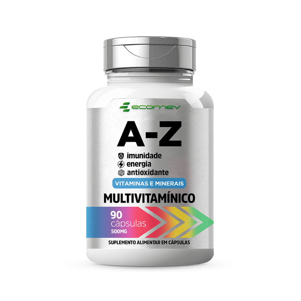 Multivitaminico A-z Completo 22 Vitaminas 500mg 90cápsulas Ecomev