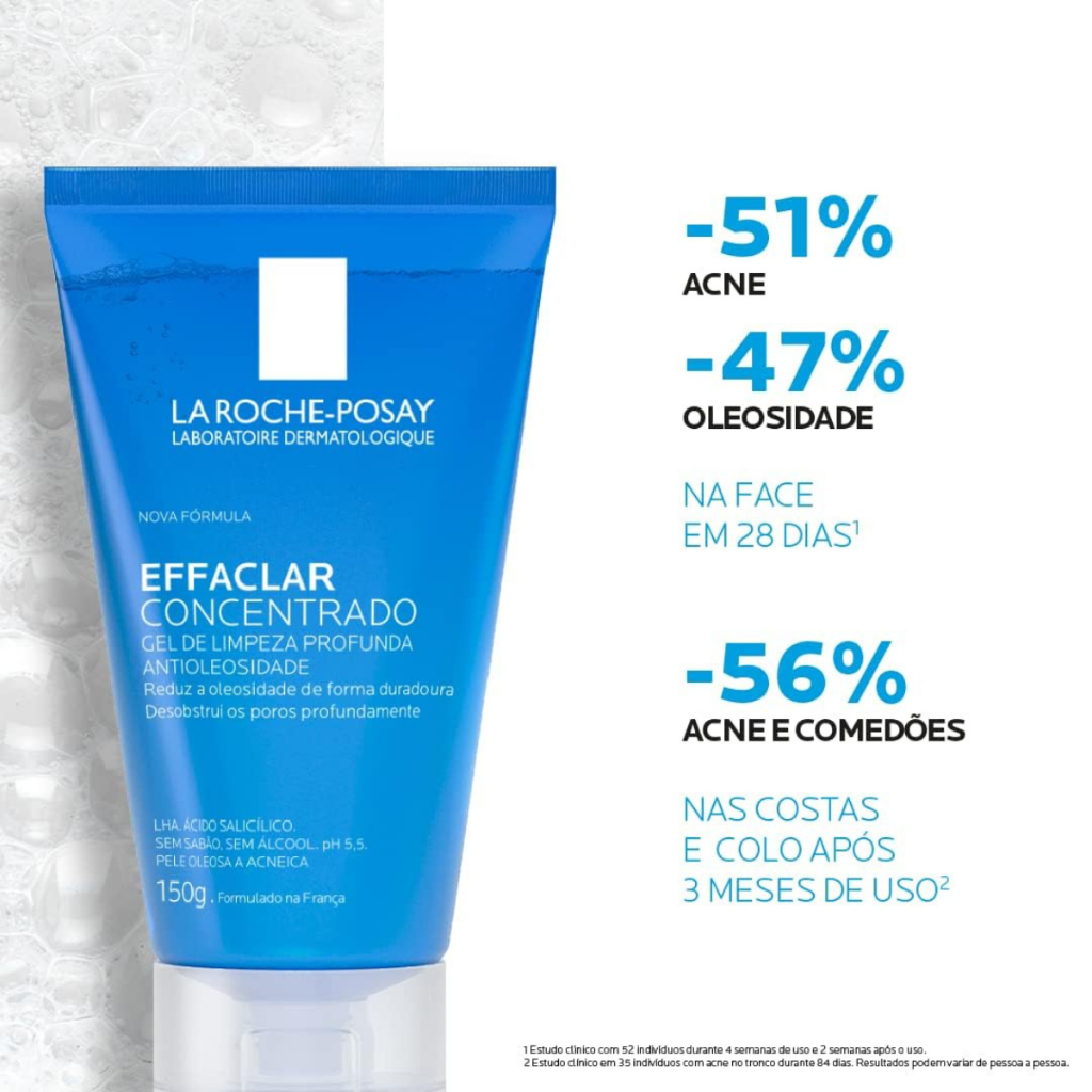 Gel De Limpeza Profunda La Roche-Posay Effaclar Concentrado Com 150g — imagem 2 de 2