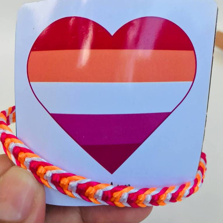 Pulseira Lésbica | Pulseira LGBT | Lésbica Sunset | Pride | Orgulho LGBTQIAPN+ em Oferta na Shopee