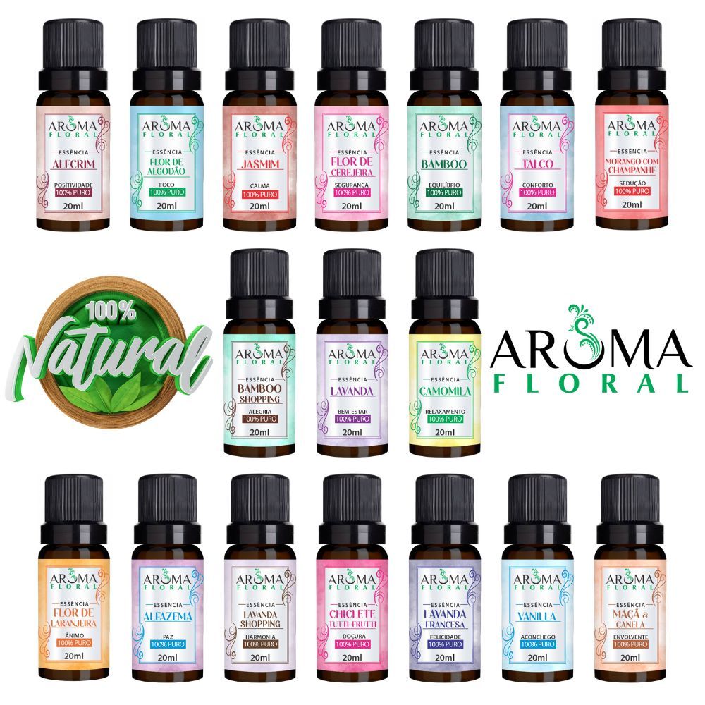 Essências Para Aromatizador e Difusor Elétrico a Base de Agua Escolha seu Aroma