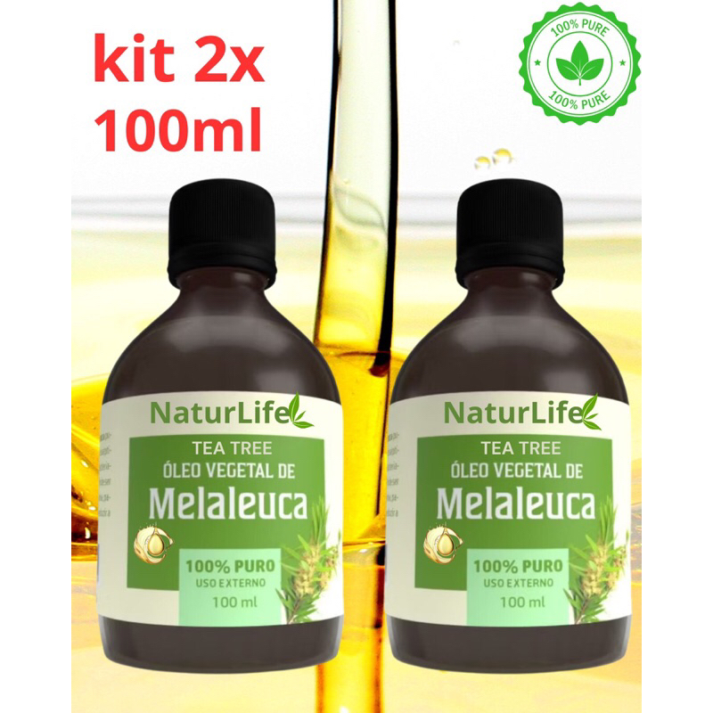 Óleo De Melaleuca 100ml Vegano 100% Puro - Clareia Manchas - Anti-micose - Fungos Natural Essencial Oleo - Massagens em Oferta na Shopee