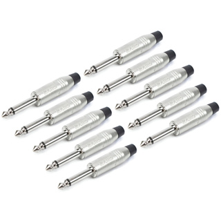 Kit 10 Plug P10 Mono Sa2x Santo Angelo Com Baquelite Niquelado P10 em Oferta na Shopee