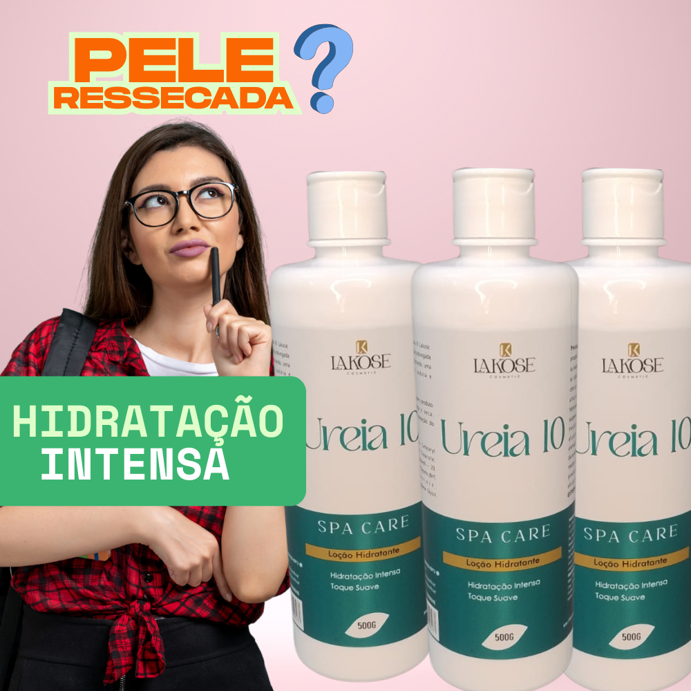 Kit de 3 Loção hidratante ureia 10 500G / Hidratação profunda