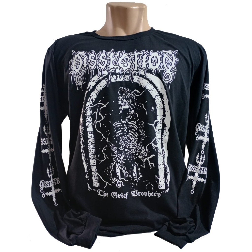Camiseta Dissection The Grief Manga Longa Death black metal