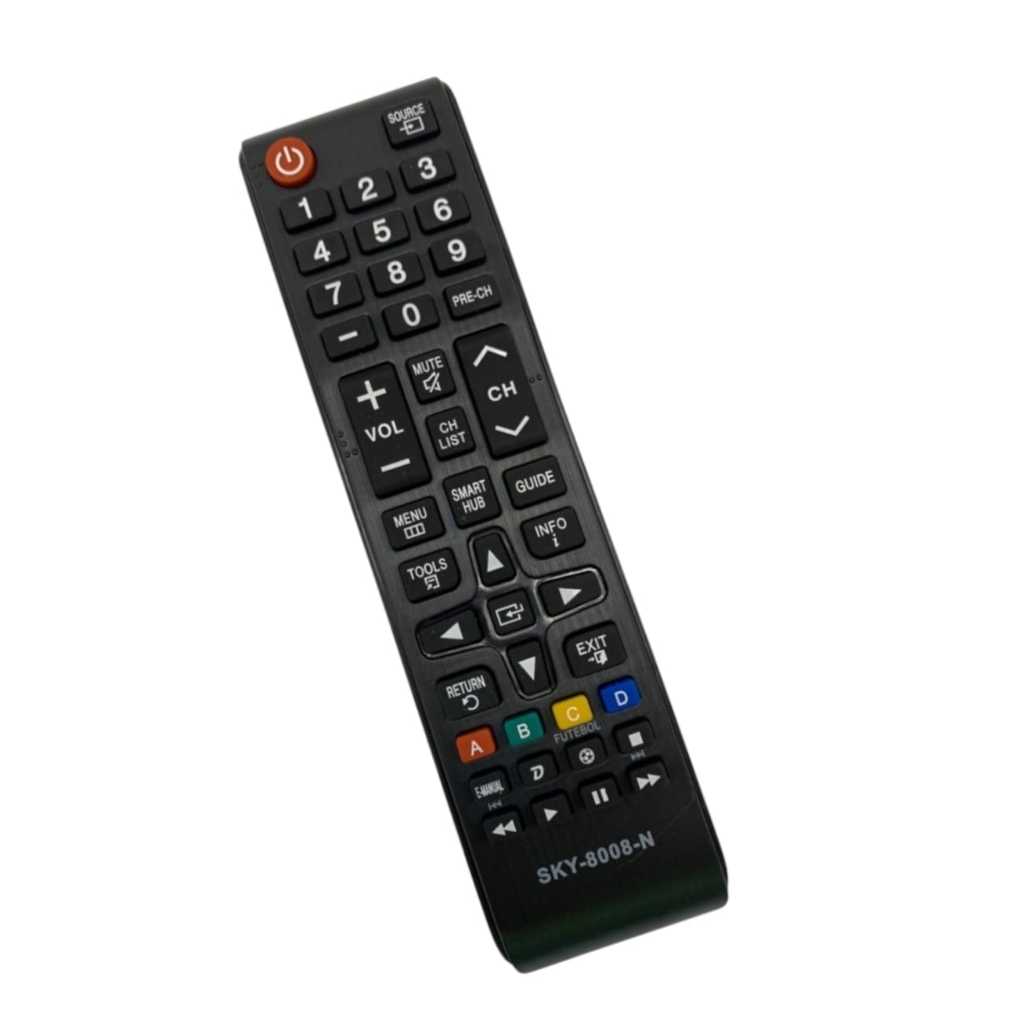 Controle Remoto Universal Compatível Para Tv Samsung Smart Hub Futebol Bn9806046a Led/lcd Un32 Un40 Un43 Un48 Un50 Un55