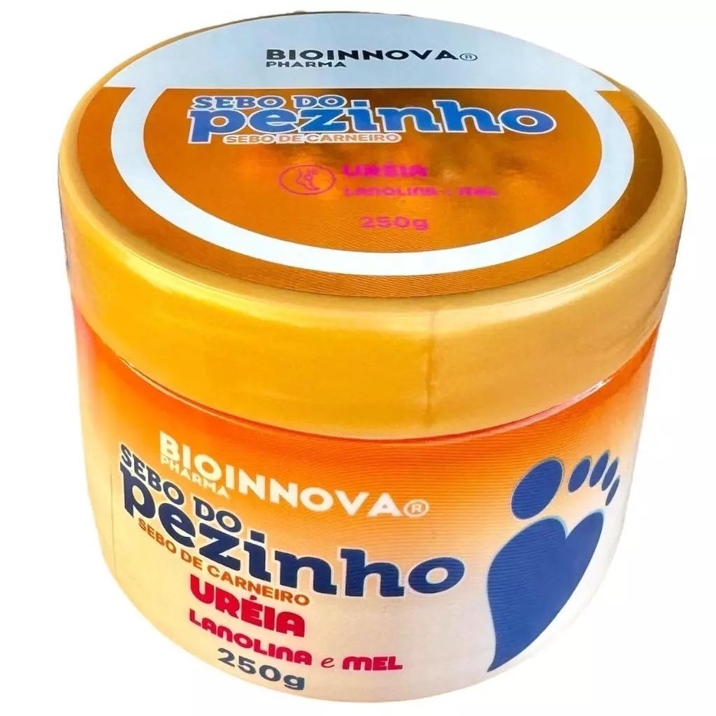 Sebo de Carneiro do Pezinho com Uréia, Lanolina e Mel 250g  - BioInnova