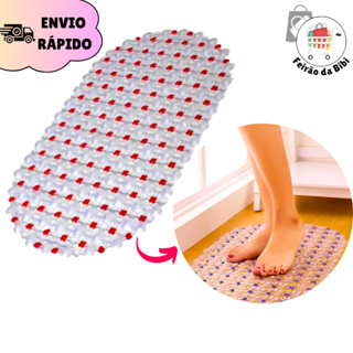 Tapete Para Box Banheiro Antiderrapante Segurança 64x34cm em Oferta na Shopee