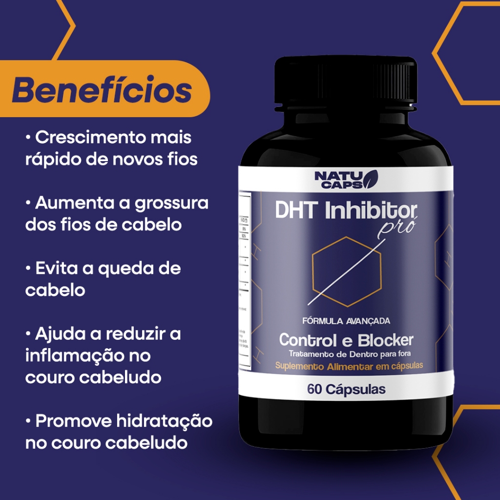 1 Un DHT Inhibitor  Control e Blocker -  60  Cápsulas - Envio Imediato em Oferta na Shopee