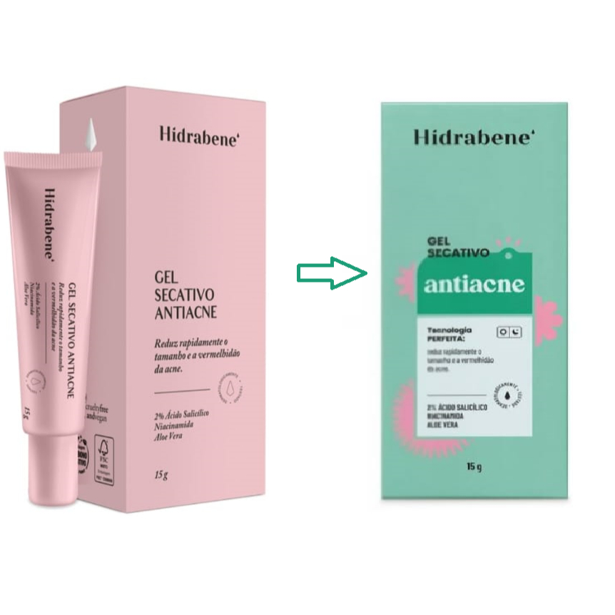 Hidrabene Gel Secativo Antiacne Redutor Vegano - 15g em Oferta na Shopee