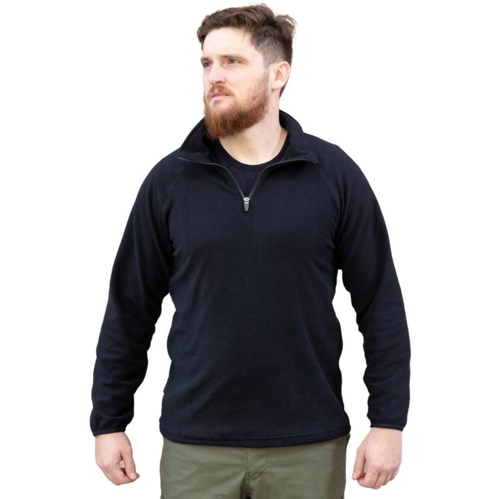 Casaco Masculino Fleece Moletom Preto Fechado Original Sem Capuz Liso Inverno Outono