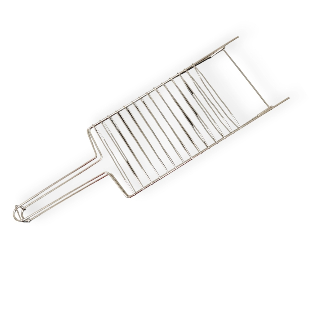 Grelha Dupla 82x24 cm Peixe Churrasco Grande Premium Reipam