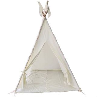 Cabana infantil festa do pijama completa cor cru grátis bandeirinhas em Oferta na Shopee