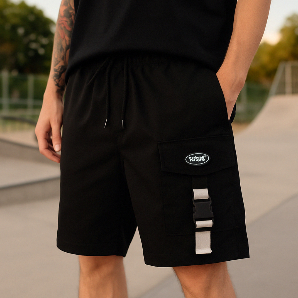 Bermuda Masculina Cargo Ripfire Fivela 4 Bolsos Streetwear Skate TacTel em Oferta na Shopee