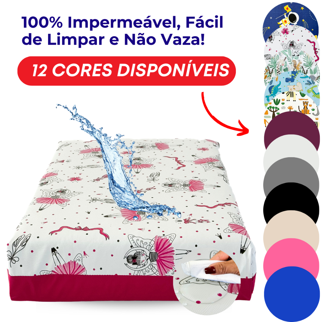 Capa Para Colchão Hospitalar Solteiro 100% Impermeável Anti Alérgico Testado e Aprovado