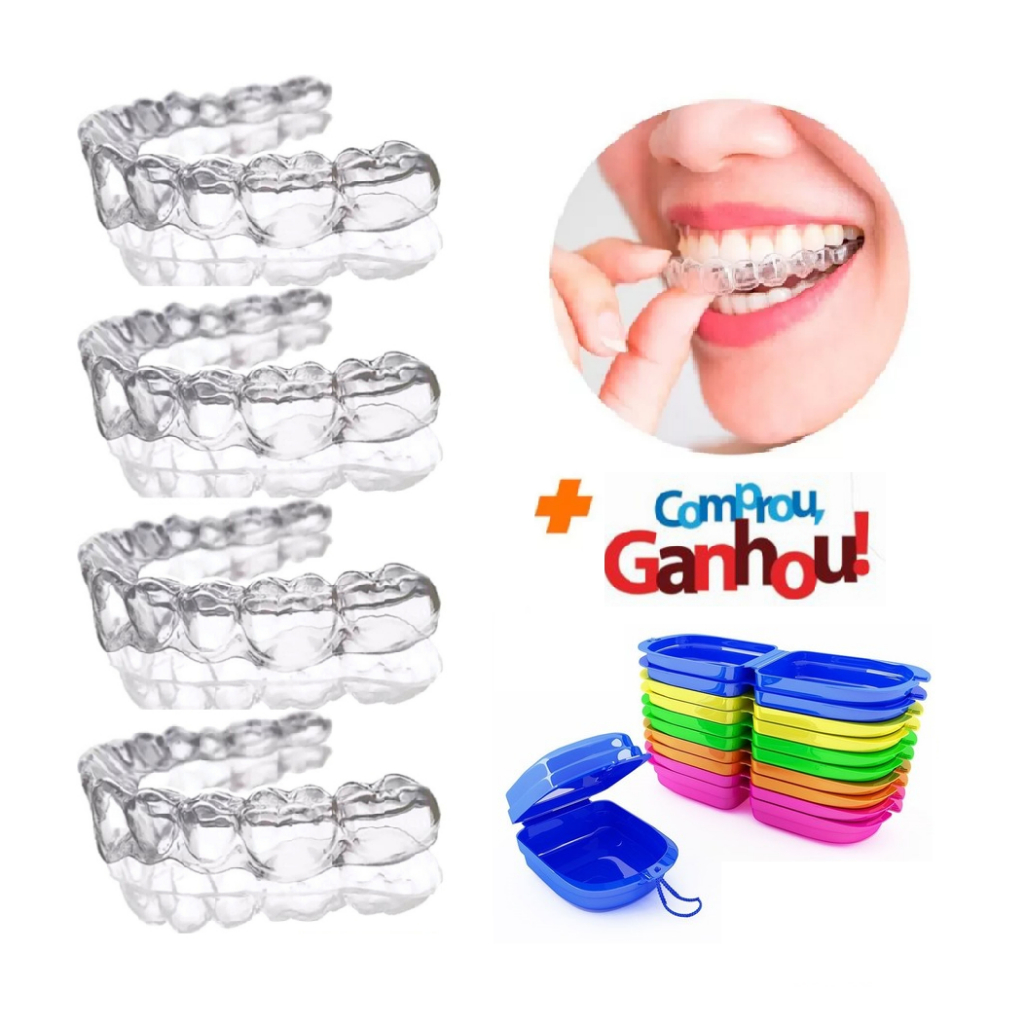 MOLDEIRA PROTETOR BUCAL ANTI BRUX COM ESTOJO
