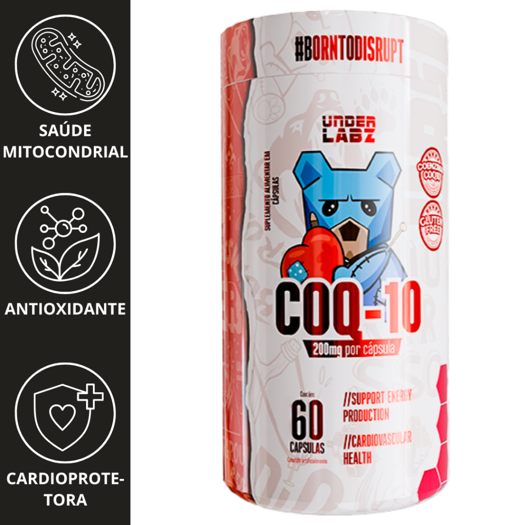 COENZIMA Q10 (COQ-10) 60 CÁPSULAS 200MG ULTRA CONCENTRADA - UNDER LABZ em Oferta na Shopee