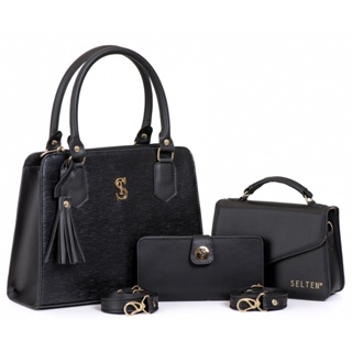 Bolsa Feminina Media Transversal E Bolsa Pequena Com Mini Carteira em Oferta na Shopee