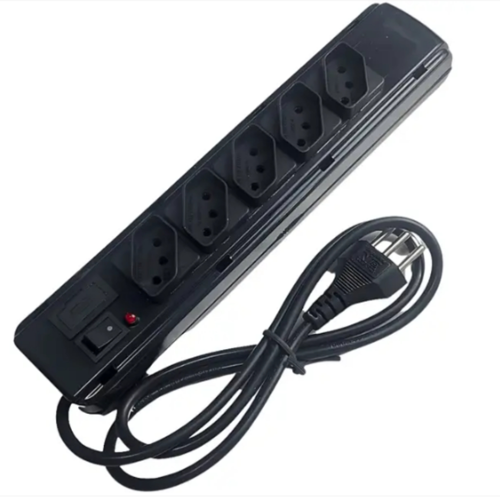 Filtro Extensão Régua 5 Tomadas Cabo 3 Metros FLK05DM3M KITEC em Oferta na Shopee