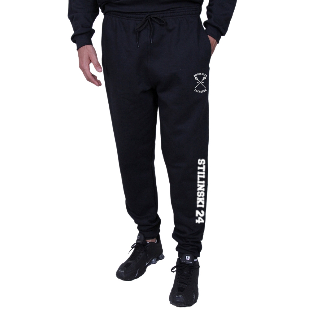 Calça Unissex De Moletom Flanelada Com Bolsos Inverno Adulto Algodão Stilinski 24 Teen Wolf