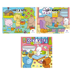 Kit Livros de Colorir - Cozy Cute Moments