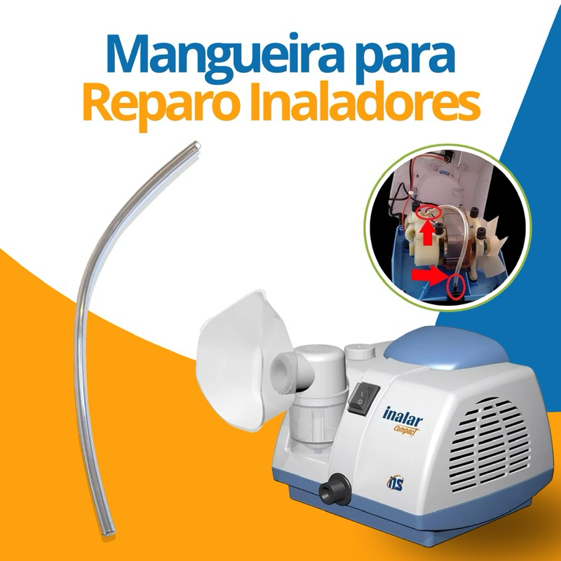 Reparo interno mangueira para nebulizado Inalar/Oron em Oferta na Shopee