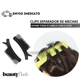 Clips Separador de Mechas Multiuso Profissional Beauty flash Presilha de Cabelo Bico de Pato em Oferta na Shopee