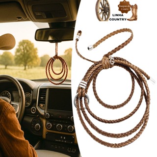 Laço De Couro Cru para Retrovisor -  Pendurar no Carro Estilo Sertanejo Country em Oferta na Shopee