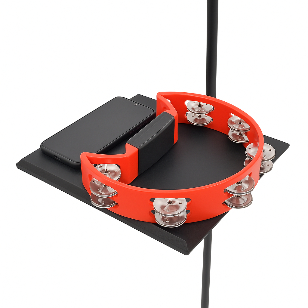 Suporte Clamp Bandeja Mesa Apoio 26x28 P/ Pedestal Microfone