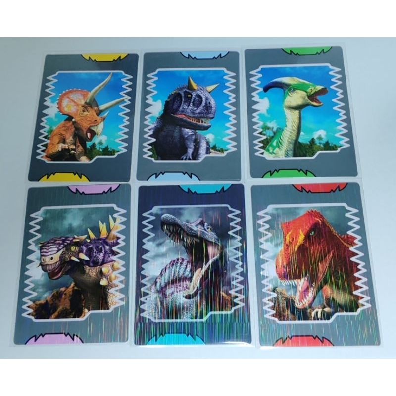 Kit de Cards Dinossauro Rei 6 Cartas Foil