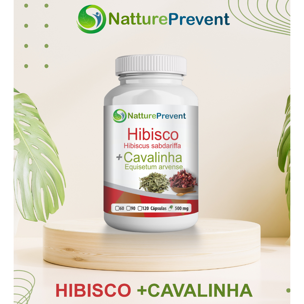 HibisCaps 500 mg 60 / 90 / 120 Cápsulas - Suplemento Alimentar Natural   natuverdemax