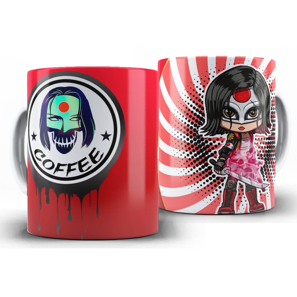 Caneca Filme - Esquadrao Suicida Chibi - Katana