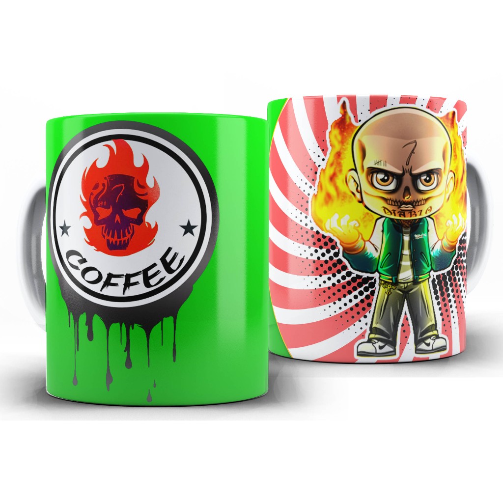 Caneca Filme - Esquadrao Suicida Chibi - Diablo