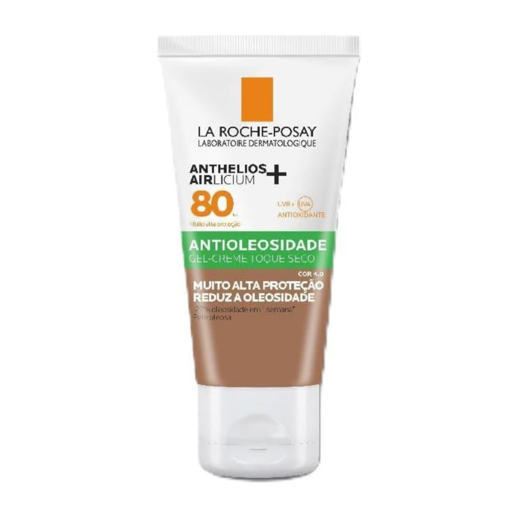 Protetor Solar Facial La Roche-Posay Anthelios Airlicium+ FPS80 Cor 4.0 Com 40g em Oferta na Shopee