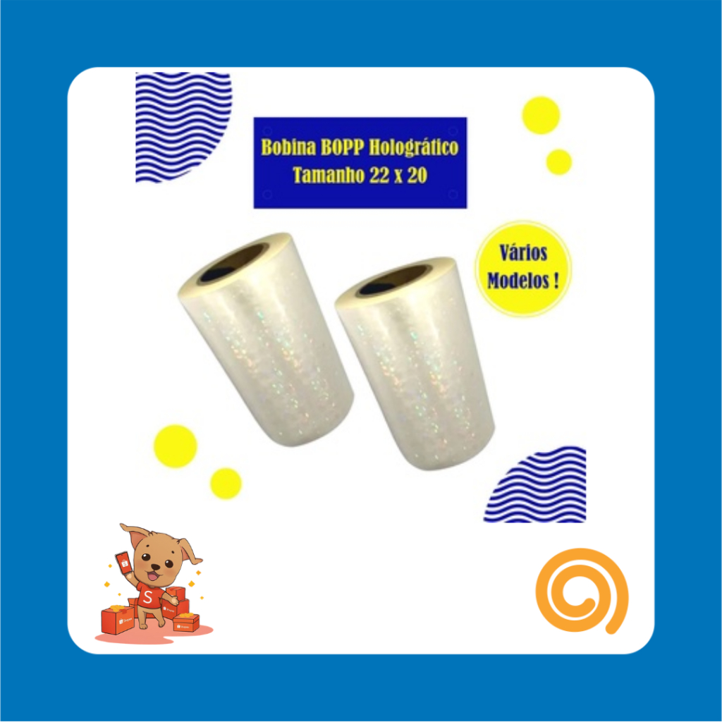 Bobina Bopp Holográfico 22x20mts